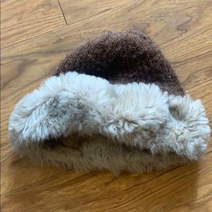 Adorable Faux Fur Trim Beanie